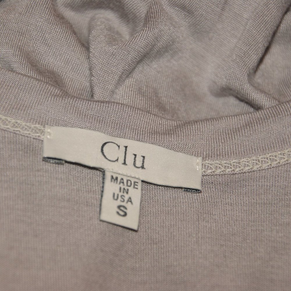 CLU Gray Jersey Knot Twist Front Tank Dress sz S - Picture 7 of 9